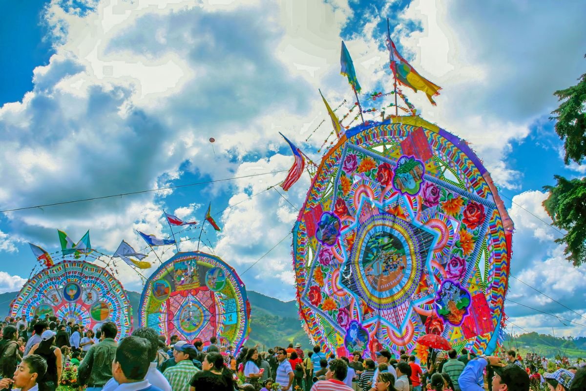 Giant kites Giant Kites Fest, Guatemala, Cental America.